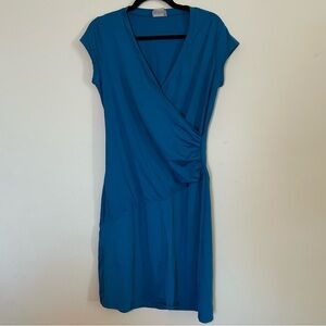 Athleta Teal Asymmetrical Dress